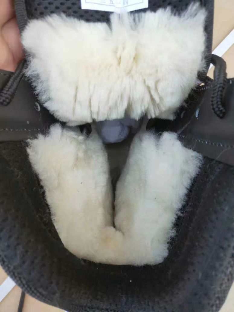 Outdoor fur boots ground floor cotton boot chilling area fur boots winter machine gush warm and high waist stamper cotton shoes