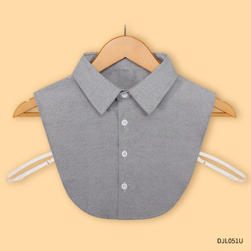 Multi-Functional Decorative Collar, Gray Fake Collar for Autumn and Winter, Suitable for Pairing with Sweaters, Sweatshirts, and Shirts, Versatile Fake Collar