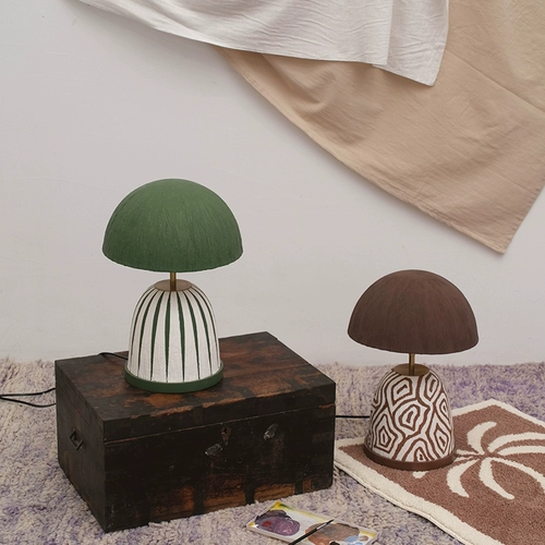 Атмосферная настольная лампа для гостиной для спальни, ручная роспись, стиль бохо