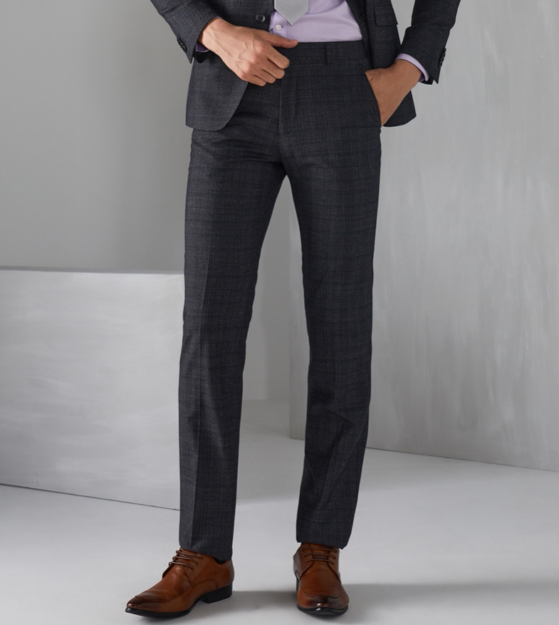 Yagal men's dark grey wool western pants business casual workout version long pants 217039CJY special cabinet RMB990 -Taobao