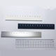 Japan's MUJI MUJI stationery black and white ruler 15CM double-sided scale mini student regular ruler