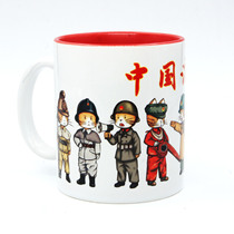 Ceramic Cup Nostalgia Classic Vintage Retro Mark Cup With Lid Tea Vat old large size tea cup small police wood wood flower meow