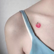 Xinsu Orange small tattoo sticker waterproof fairy clavicle lasting peach hipster cute girl heart simulation personality