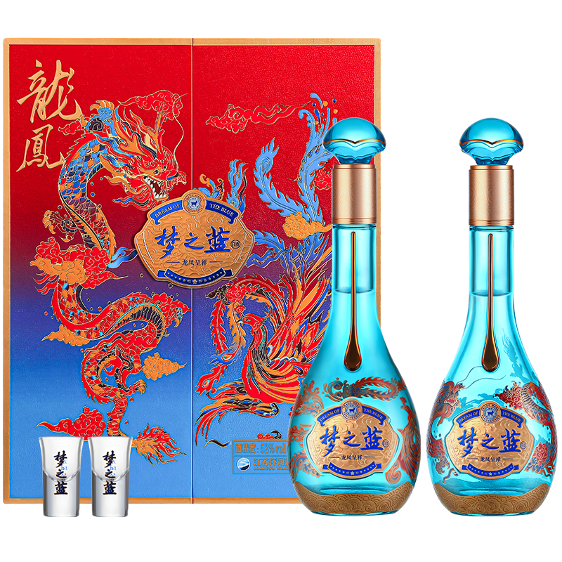 白酒　新品　梦之藍（夢之藍）　水晶版　40.8度　550ml 夢之藍(水晶版) 40.8% – Open Bottle