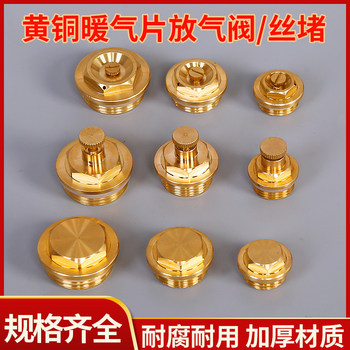 Radiator exhaust valve pure copper corrosion resistant