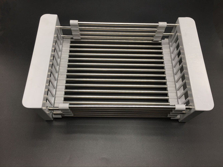 Stainless Steel Telescopic Drain Basket basket Water filtration Blue Kitchen Water Fruit Basket Wash Basin Filter Bowl sink Vegetable Water