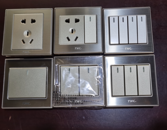 Tianlang Tnc Switch Z6 Series Champagne Gold Switch Socket Genuine Product