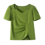 Модная летняя одежда, футболка с коротким рукавом, большой размер, подходит для полных девушек, городской стиль, по фигуре