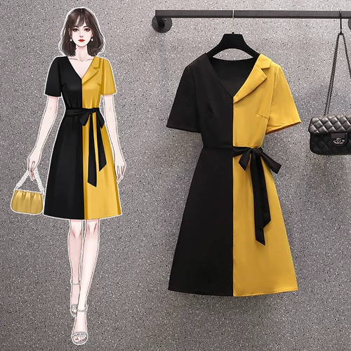 Летний корсет, платье, большой размер, коллекция 2022, подходит для полных девушек, по фигуре, свободный крой