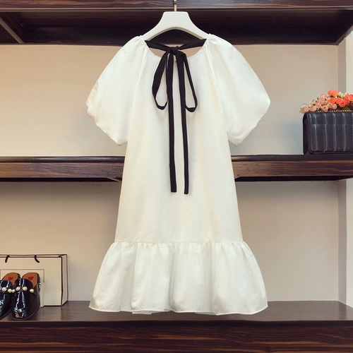 Летнее модное платье, большой размер, коллекция 2022, подходит для полных девушек, свободный крой