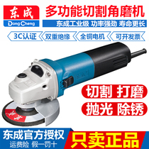 Dongcheng angle grinder polishing machine multifunctional household 220V hand grinding grinding wheel cutting machine Dongcheng power tool