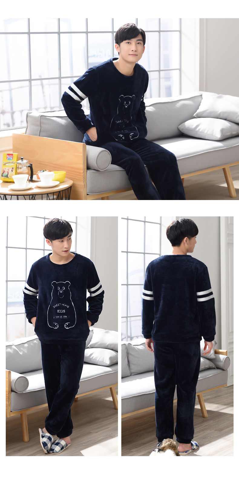 Pyjama mixte en Polyester Polyester  à manches longues - Ref 3005939 Image 15