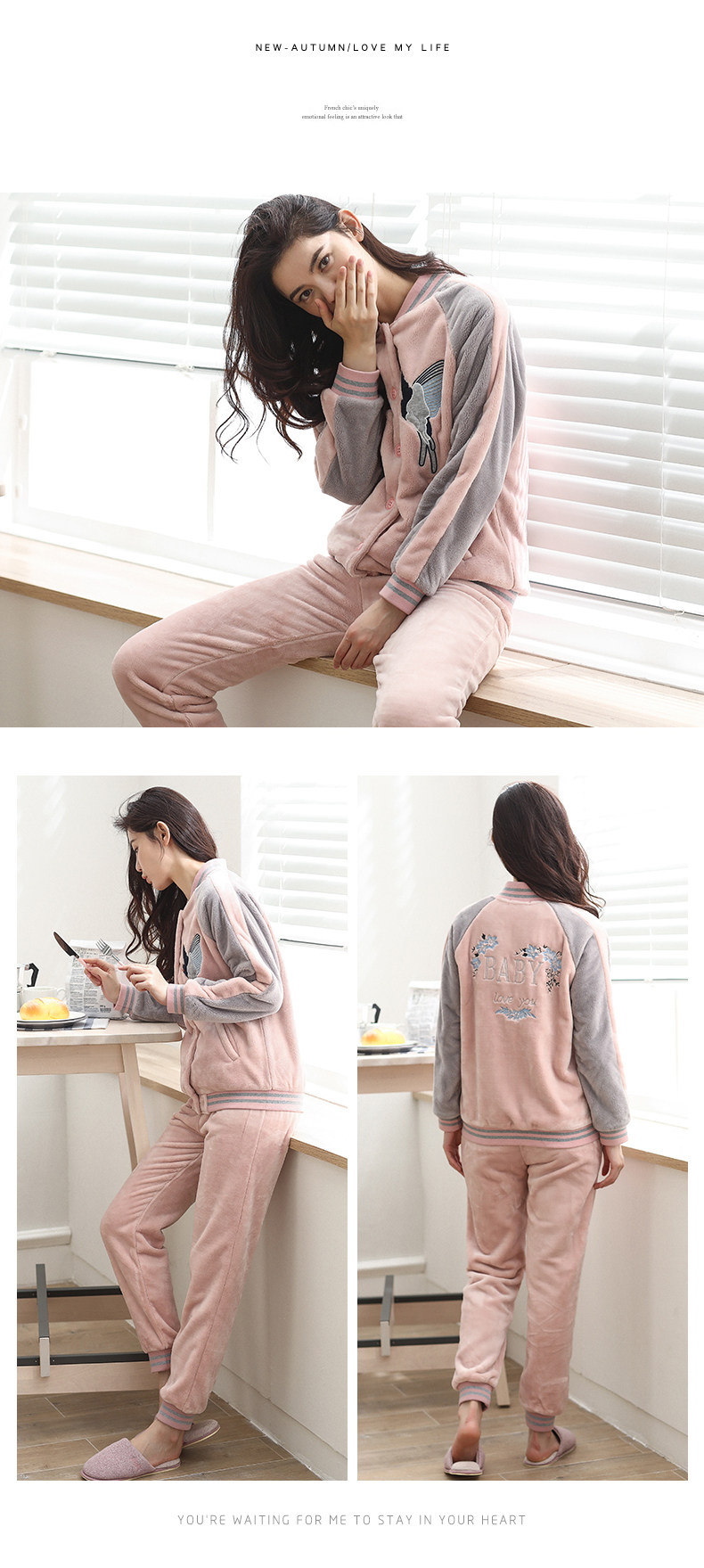 Pyjama mixte en Polyester Polyester  à manches longues - Ref 3005930 Image 14