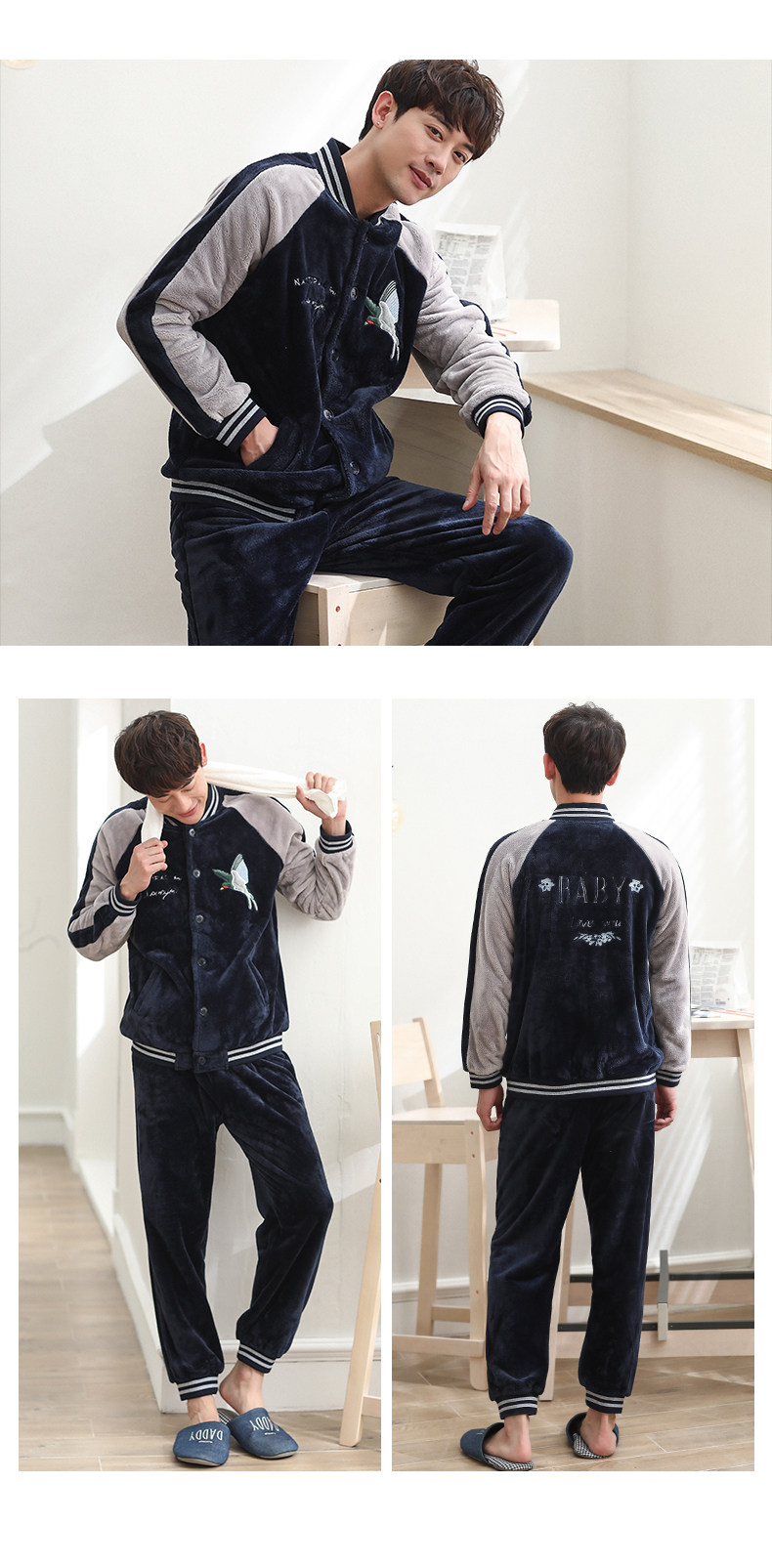 Pyjama mixte en Polyester Polyester  à manches longues - Ref 3005930 Image 15