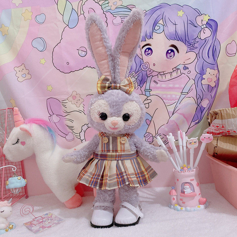 50cm Original Ins Stars Didew JK Uniform High Waisted Plaid Skirt Day Ensemble Stella 100 Plexe Short Dress Doll Clothes