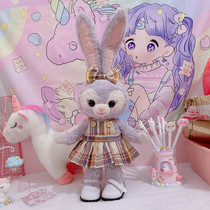 50cm Original ins Star Deluo JK uniform high waisted plaid skirt Japanese Stella pleated skirt doll dress