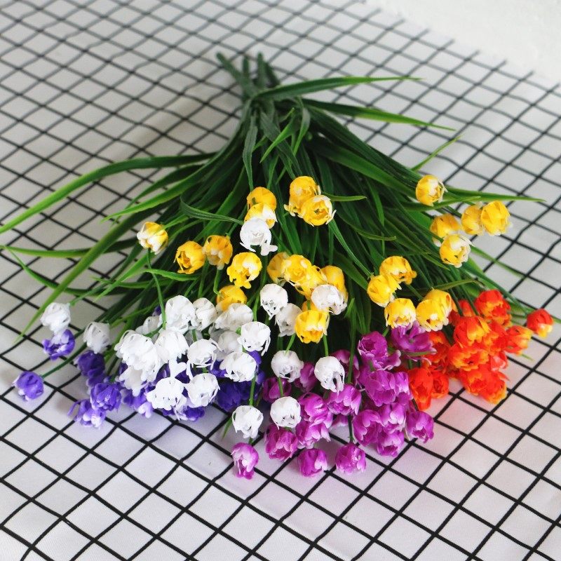 Artificial flowers, fake flowers, decorative flowers, living room decorations, bouquets, plastic flower arrangements, silk flower decorations, small flowers