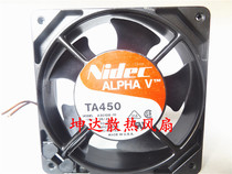 NIDEC TA450 A30108-10 115V 0 26A 12038 12CM ALUMINUM FRAME CABINET FAN