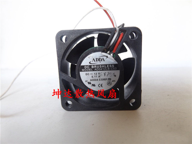 Original ADDA AD0412LB-C53 0 12V 11A 4CM 4CM 4020 3 Line Double Ball COOLING FAN