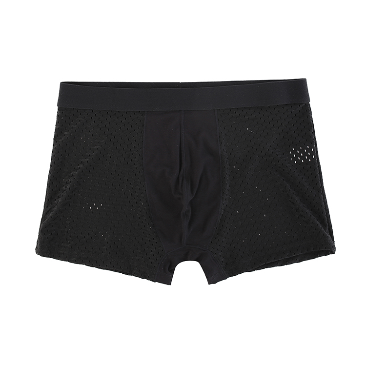 Mùa hè của Nam Giới Modal Boxer Lưới Quần Lót Trong Suốt Thoải Mái Thoáng Khí Quần Short Góc Băng Lụa Sợi Tre Mỏng