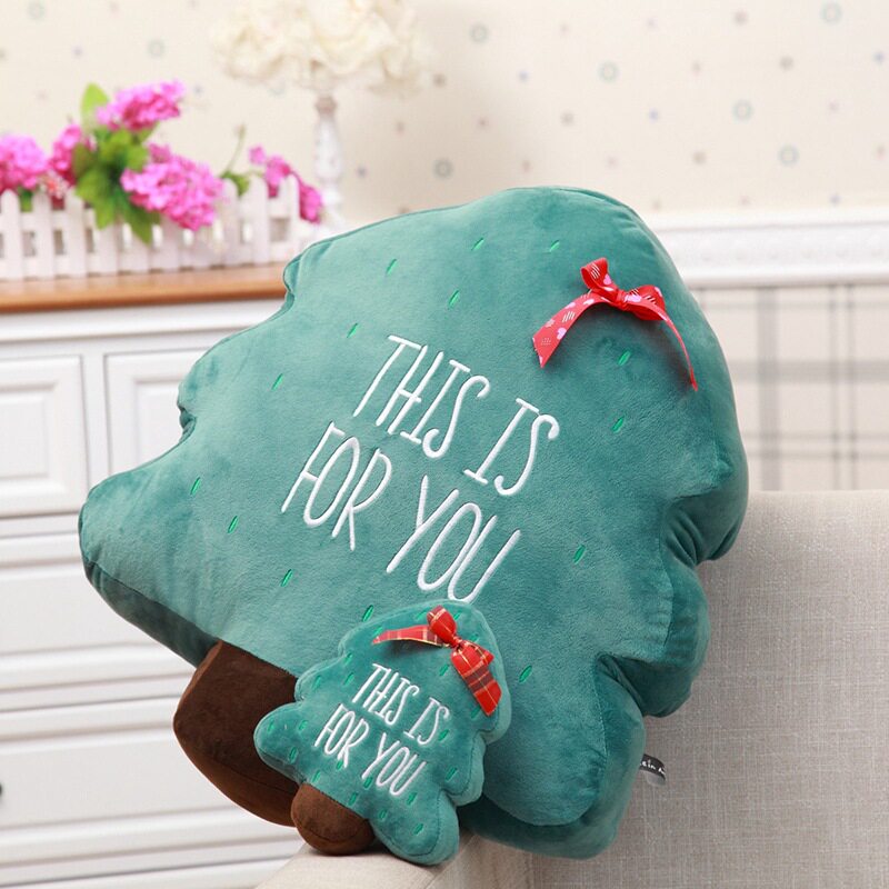New Christmas tree pillow cushion plush toy Christmas decorative ornaments children's pillow