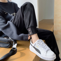 Spring and Autumn new sports pants womens loose toe straight tube thin small feet black Harlan Wei pants small man ins tide