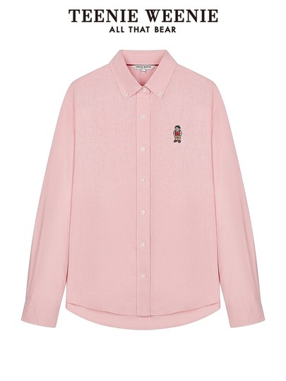 Teenieweenie Bear Women's Line Shirt 2025 Été Nouveau Température Caveutre mince veste
