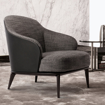 Modern simple sofa chair Nordic ins Wind Net red small apartment home bedroom leather cloth sofa single chair Snail chair