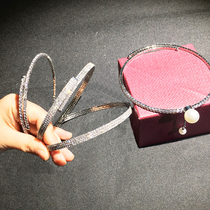 Flash collar autumn and winter New Full Diamond Pearl open collar female short choker neck strap sexy choker female