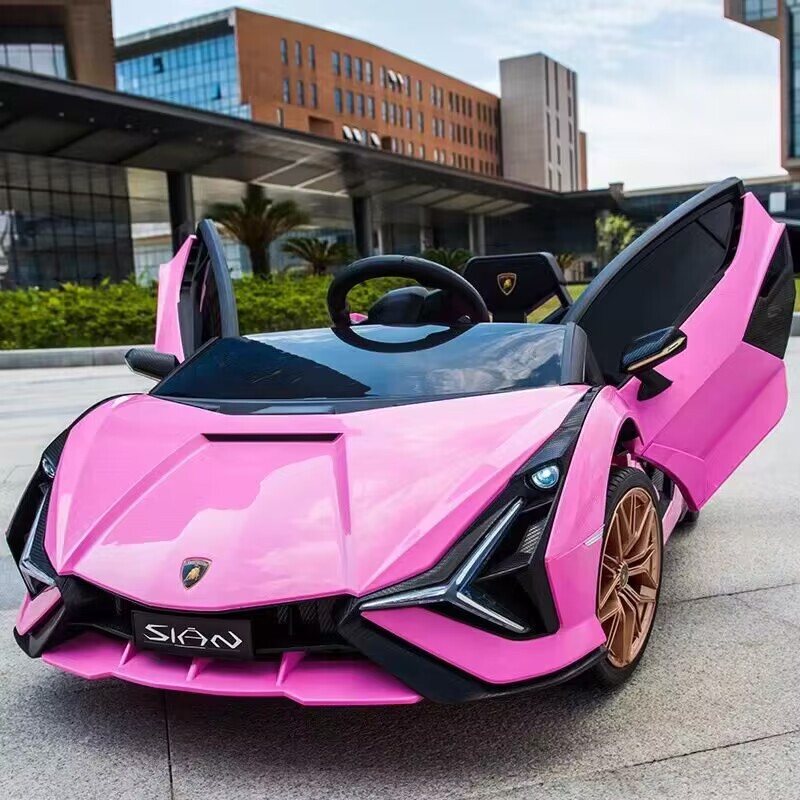 Children's Electric Car with Four Wheels and Remote Control, Pink for Girls, Suitable for Boys and Girls, Kids Can Ride on It, Toy Car, Children's Vehicle