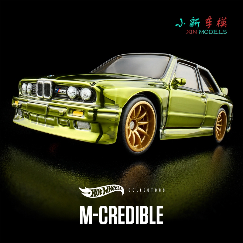 Hot Wheels Rlc 1/64 Bmw M3 E30 Electroplated Green Red Line Club