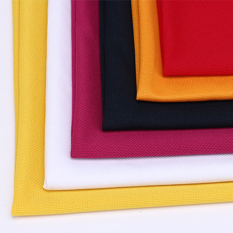 Full polyester knit 165 gr single-sided bead ground mesh fabric polo shirt T-shirt tracksuit Hygroscopic Perspiration Speed Dry Fabric