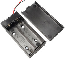 2-cell 18650 battery box with cover 7 4V battery box fully enclosed with switch 2-cell 18650 lithium battery compartment 2 slots