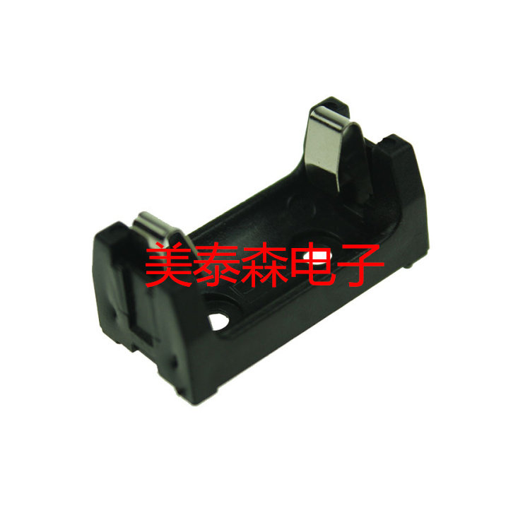 aa1 2 with small black clamp battery case ER14250 Lithium battery case 14250 Battery holder small black clip abs hard
