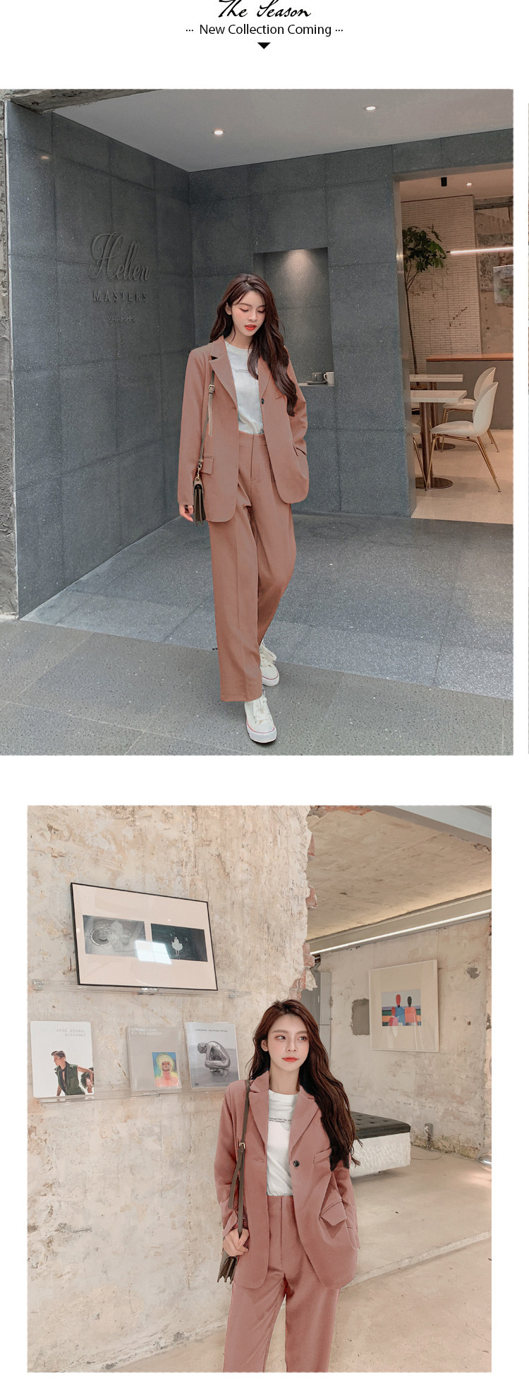 パンツセットアップ 女性用テーラードジャケット上下セット