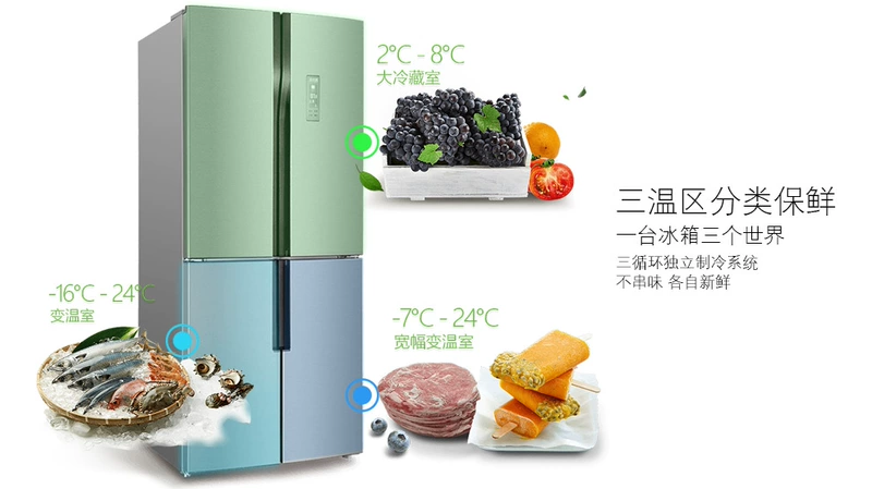 MeiLing / Meiling BCD-450ZP9CJ / 450ZP9BY Tủ lạnh chuyển đổi tần số chéo Athena - Tủ lạnh