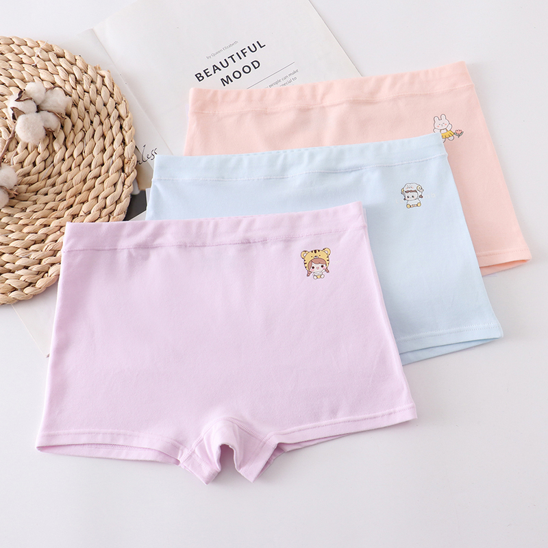 16-Year-Old Girls' Mid-Waist Boxer Briefs, 15-Year-Old Students' Safety Shorts, Four-Corner 12-Year-Old Teenagers' Pure Cotton Underwear, Large Size Children's Shorts 16-Year-Old Girls' Mid-Waist Boxer Briefs, 15-Year-Old Students' Safety Shorts, Four-Corner 12-Year-Old Teenagers' Pure Cotton Underwear, Large Size Children's Shorts