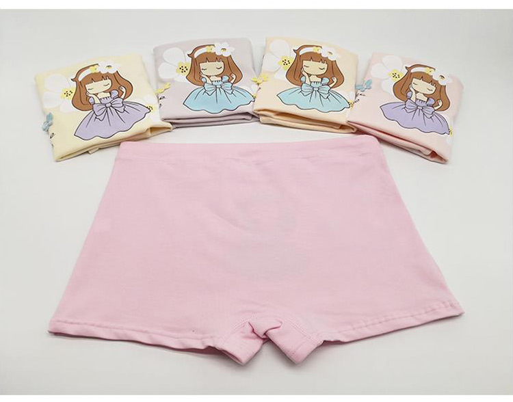 10-12 nữ quần boxer nữ 6-8 big boy hoạt hình mod đồ lót cotton 15 cô bé sinh viên quần short dễ thương shop do lot