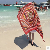 Swimsuit women super large-size summer sun-proof beach towel wrapped skirt seaside holiday dual bikini outer dress hot spring