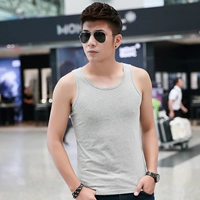 Áo vest nam đáy quần vest vest bó sát Màu sắc rắn chắc cộng với chất béo cỡ lớn đáy áo sơ mi nam áo thun nam áo 3 lỗ