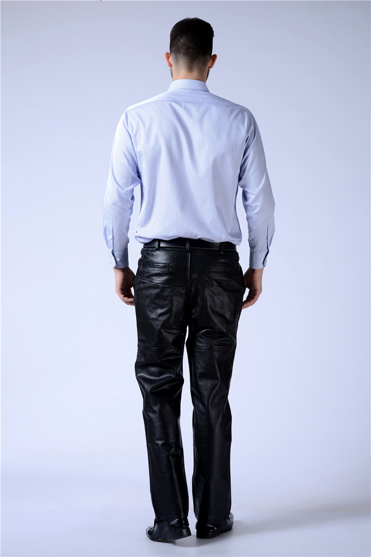 Pantalon cuir homme droit pour hiver - Ref 1492628 Image 17