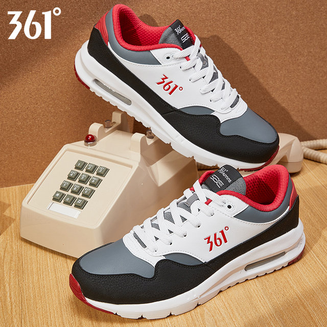 361 Men's Shoes Sports Shoes Running Shoes Men's Leather Men's Velvet Running Shoes Men's Casual Shoes Winter Style