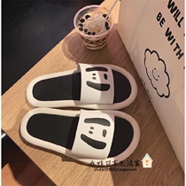 Japanese couple cute cartoon cool girl Summer ins student indoor and outdoor non-slip soft bottom Bath gp home shoes men