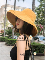 Japanese spring and summer sunshade brim gp fishermans hat female sunscreen UV Joker big along the Japanese Sun basin hat