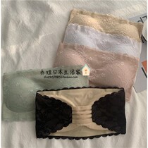 Japan Spot GP Lace Smear Female Summer Sexy Inner Lap With Chest Cushion Underwear outside wearing a short black wrap chest