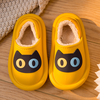 儿童棉拖鞋亲子冬天室内居家外穿防水毛绒