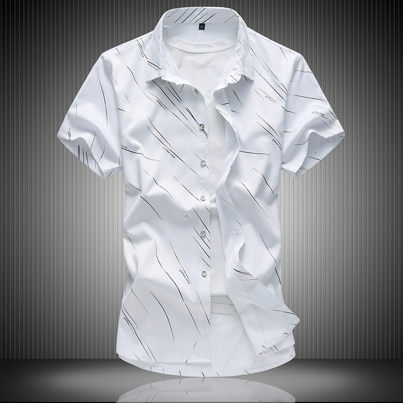 Summer New Men's Short-Sleeved Floral Shirt Casual Korean Style Trendy Handsome Loose Half-Sleeve Shirt Versatile