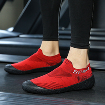Treadmill shoes indoor fitness shoes mens non-slip wear-resistant breathable socks shoes riding driving shoes subnet red tide shoes women