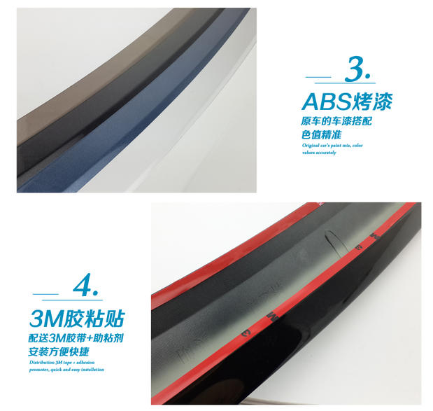 Mới Yinglang đuôi GT15 mô hình Yinglang đặc biệt sửa đổi áp lực cánh đuôi mô hình xe nguyên bản ABS sơn miễn phí đấm cánh hướng gió xe ô tô