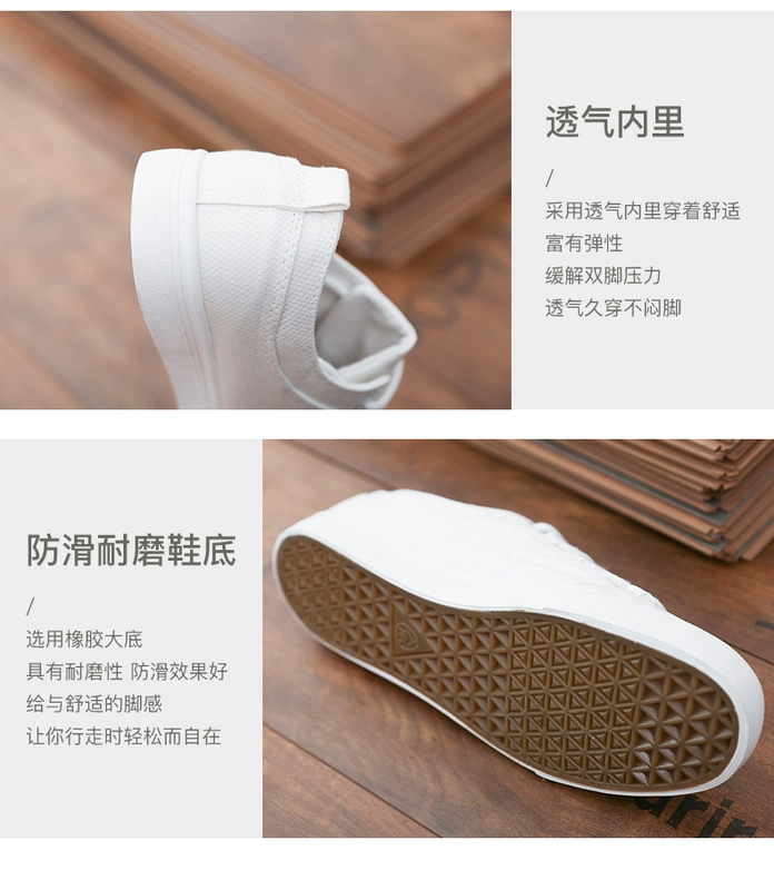 Giày nam nam đế bệt đế thấp Giày đế xuồng Anh giày thể thao đế bằng giày đơn - Plimsolls shop giày thể thao